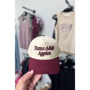 NEW GAMEDAY SOCIAL women's texas a&m luxe hat in cream